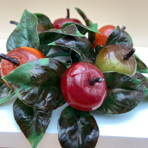 Vintage Christmas Candle Ring Faux Fruit - Made in Italy. READ - Picture 8 of 8